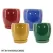 MCarr 16PC Round Egg Pot W/Saucer Set Mix Colors