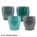 MCarr 16PC Round Egg Pot W/Saucer Mix Colors
