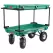 Millside 20"x38" Plastic Double Deck Cart w/ Flat Free Tires