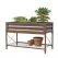 Panacea 32" Raised Planter With Liner Brown