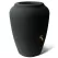 Algreen 50gal Wicker Rattan Rain Barrel Black