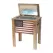 DDI 57qt Wooden Patio Cooler Front Flag Deco