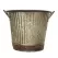 Robert Allen 4" Washboard Planter w/ Handle Aged Mocha