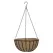 WSP 12" Black Traditional Hanging Basket with Coco Liner