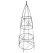 Panacea 60" Circular Obelisk w/ Finial Black
