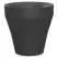 Crescent 18" Rim TruDrop Planter Caviar Black