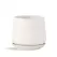 PHG 6.5"x6.5" Hand Rolled Pot With Attached Saucer Sand Milky White
