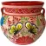 Talavera 14" Bella Especial Michoacana Pot Red