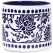 Blue Sky 6.5" China Charm Flower Pot