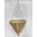 Gardener Select 14 Plastic Cone Hanging Basket Yellow, Brown