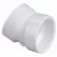 DWV-PVC 22-1/2 ELBOW SLIP 4"
