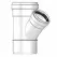 Wye, 4"S x Gasketed x Gasketed PVC G Series SDR-35 45 Degrees