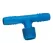 Blue PVC Twister Tee 1/2 in. Double Helix x Double Helix x MIPT | 3100-005