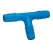 Blue PVC Twister Tee 3/8 in. Double Helix | 3101004
