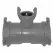 Lateral Tee, 2-1/2" x 2-1/2" x 2" Epoxy Ductile Iron LT Series 360 Degrees