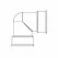 ADS Soiltight Elbow, Bell-End HDPE 90 Degrees Degrees Dual Wall Injection Molded N-12, Black 6" | DFD699ST