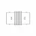 ADS Internal Coupler, Snap HDPE Single Wall Black Male x Barb 3" | DFECPINT030