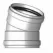 Sewer Elbow, 6"Gasketed PVC G Series SDR-35 22-1/2 Degrees 1/16 Bend