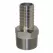 Adapter, 1" x 1-1/4"Insert x MNPT Stainless Steel with Hex