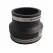Flexible Coupling, 4" x 3"Clay x PVC Black