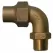 Elbow, 1"Flare x MNPT Brass 74779M Series 90 Degrees 1/4 Bend