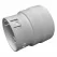 Pipe Adapter 4" White PVC Schedule 40 SDR-35 Corrugated | PL-IT44CC