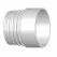 Pipe Adapter, 4"Corrugated Spigot x Solvent Sewer Hub PVC P Series SDR-35 Solvent Weld