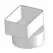 Adapter, 2" x 3" x 3"Flushmount Downspout x Solvent Sewer Hub PVC P Series SDR-35 Solvent Weld