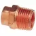 Adapter, 3/4" x 1/2"Solder Cup x MNPT Copper 604R Series