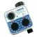 Analog Timer, 4" x 4" x 2" Blue Plastic 3-Dial Hose Bib