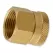 Hose Fitting, 3/4"FHT x FPT Brass Swivel