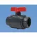 Ball Valve, 1-1/2"FNPT PVC 150 psi Type 27 Series 1-Piece