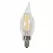 Lamp, 2 W Candelabra 90 130 Lumens 2700K LED Flame Tip Decorative Low Voltage Edge Filament Omni-Directional