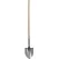 Point Shovel, 0.06" Steel Blade Wood Handle Round Light-Duty