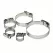 Hose Clamp, 1-1/2" Yellow Dichromate Zinc-Plated Stainless Steel 57 Series