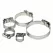 Hose Clamp, 2-1/2" Yellow Dichromate Zinc-Plated Stainless Steel 57 Series