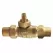 Ball Valve Curb Stop, 1"Copper Flare Lead-Free Cast Brass 300 psi 202NL Series