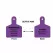 Identification Tag, Purple Recycled and/or Reclaimed, Warning Recycled Water Do Not Drink Thermoplastic Polyurethane (TPU) Double Sided Valve