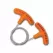Wire Rope Saw, Orange For Cutting Plastic Wood Rubber