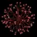 3D Shimmering Sphere, Red Twinkle LED 16" Red Tape Low Voltage