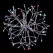 3D Shimmering Sphere, LED 16" Silver Tape Low Voltage Multi-Colored