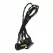 Jumper Cord, 12' Black with Fused Base Plug