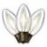 Christmas Light Bulb, Smooth E17 C9 LED Warm White Transparent Filament | BU-25FLD-SC9-TWW