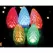 Christmas Light Bulb, Faceted E12 C7 LED Transparent Multi-Colored | BU-LED-FC7-TMU