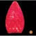 Christmas Light Bulb, Faceted E12 C7 LED Red Transparent | BU-LED-FC7-TRD