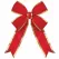 Decorative Bow, 24" Red Nylon with Gold Trim