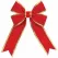 Decorative Bow, 12" Red Velvet with Gold Trim | BW-RGD-12