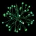 3D Shimmering Sphere, Green Twinkle LED 12" Green Tape Low Voltage