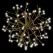 3D Shimmering Sphere, Warm White Twinkle LED 16" Gold Tape Low Voltage