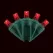 LED Balled Light Set, 26' Red Commercial Grade | LED-5MMB-50-RD